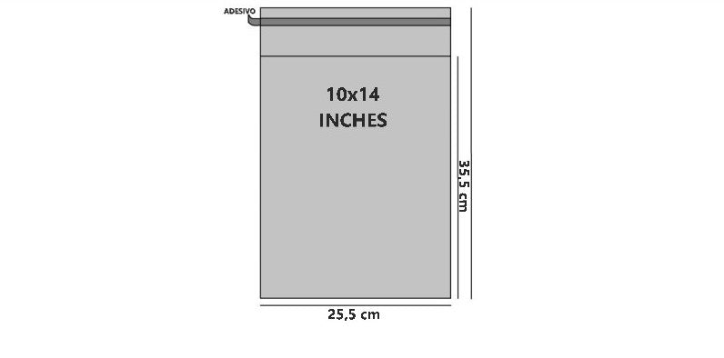 Bustine trasparenti con strip adesivo - Cm 25,40*35,56 Inches 10*14 confezione 1kg