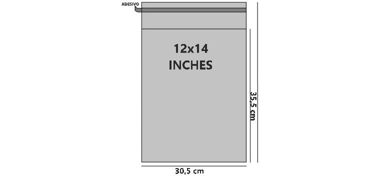Bustine trasparenti con strip adesivo - Cm 30,48*35,56 Inches 12*14 confezione 1kg
