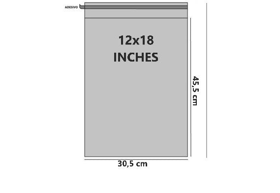 Bustine trasparenti con strip adesivo - Cm 30,48*45,72 Inches 12*18 confezione 1kg