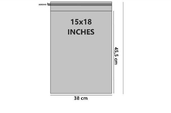 Bustine trasparenti con strip adesivo - Cm 38,10*45,72 Inches 15*18 confezione 1kg