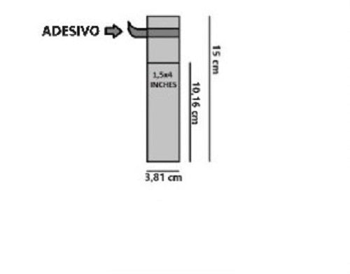 Bustine trasparenti con strip adesivo - Cm 3,81*10,16 - inches 1,5*4 confezione 1kg