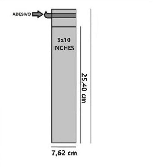 Bustine trasparenti con strip adesivo - Cm 7,62*25,40 Inches 3*10 confezione 1kg