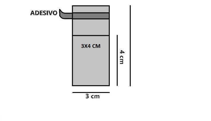 Bustine trasparenti con strip adesivo - Cm 7,62*10,16 Inches 3*4 confezione 1kg