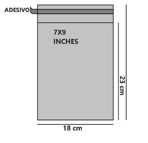 Bustine trasparenti con strip adesivo - Cm 17,78*22,86 Inches 7*9 confezione 1kg