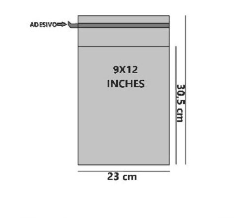 Bustine trasparenti con strip adesivo - Cm 22,86*30,48 Inches 9*12 confezione 1kg