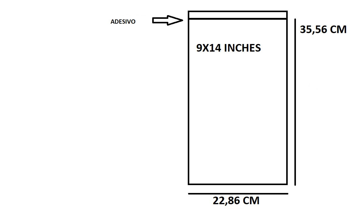 Bustine trasparenti con strip adesivo - cm 22,86*35,56 - (Inches 9*14) - confezione 1kg
