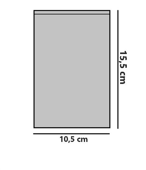 ART. BCFG - CONFEZIONE DA 100 BUSTINE SOTTILI PER CARTOLINE FORMATO GRANDE 10,5*15,5