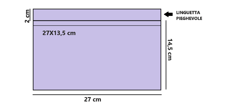 ART. BCM - CONFEZIONE DA 25 BUSTINE DOPPIE CON ALETTA PER CARTAMONETA 14,5*27