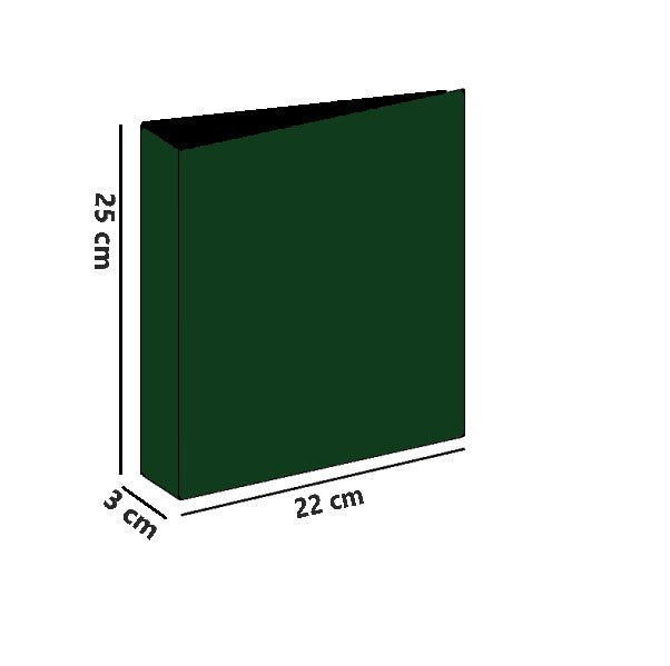 ART. CN VERDE - COPERTINA DORSO MEDIO 20,5*25*3 SENZA SCRITTA