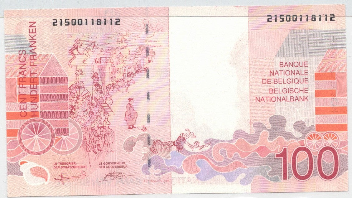 CODE 0031: 100 FRANCHI BELGIO CONDIZIONI UNC FDS DATA 1995