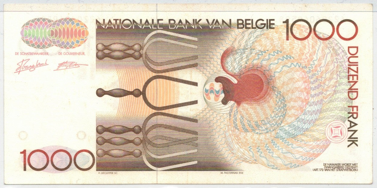 CODE 0033: 1000 FRANCHI BELGIO CONDIZIONI XF SPL DATA 1973