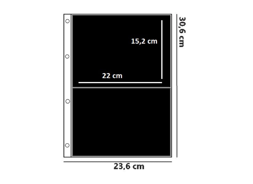 CONFEZIONE DA 10 FOGLI FORMATO A4 A 2 TASCHE CON CARTA NERA ESTRAIBILE (APERTURA SUPERIORE)
