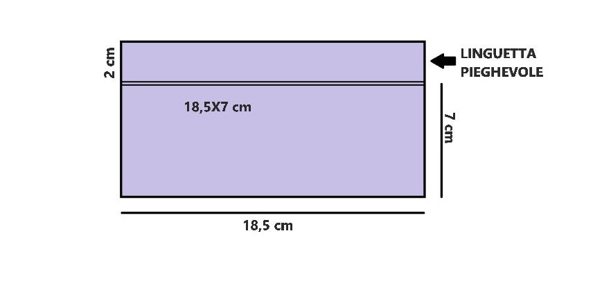 ART. BCPP - CONFEZIONE DA 50 BUSTINE DOPPIE CON ALETTA PER CARTAMONETA 8*17