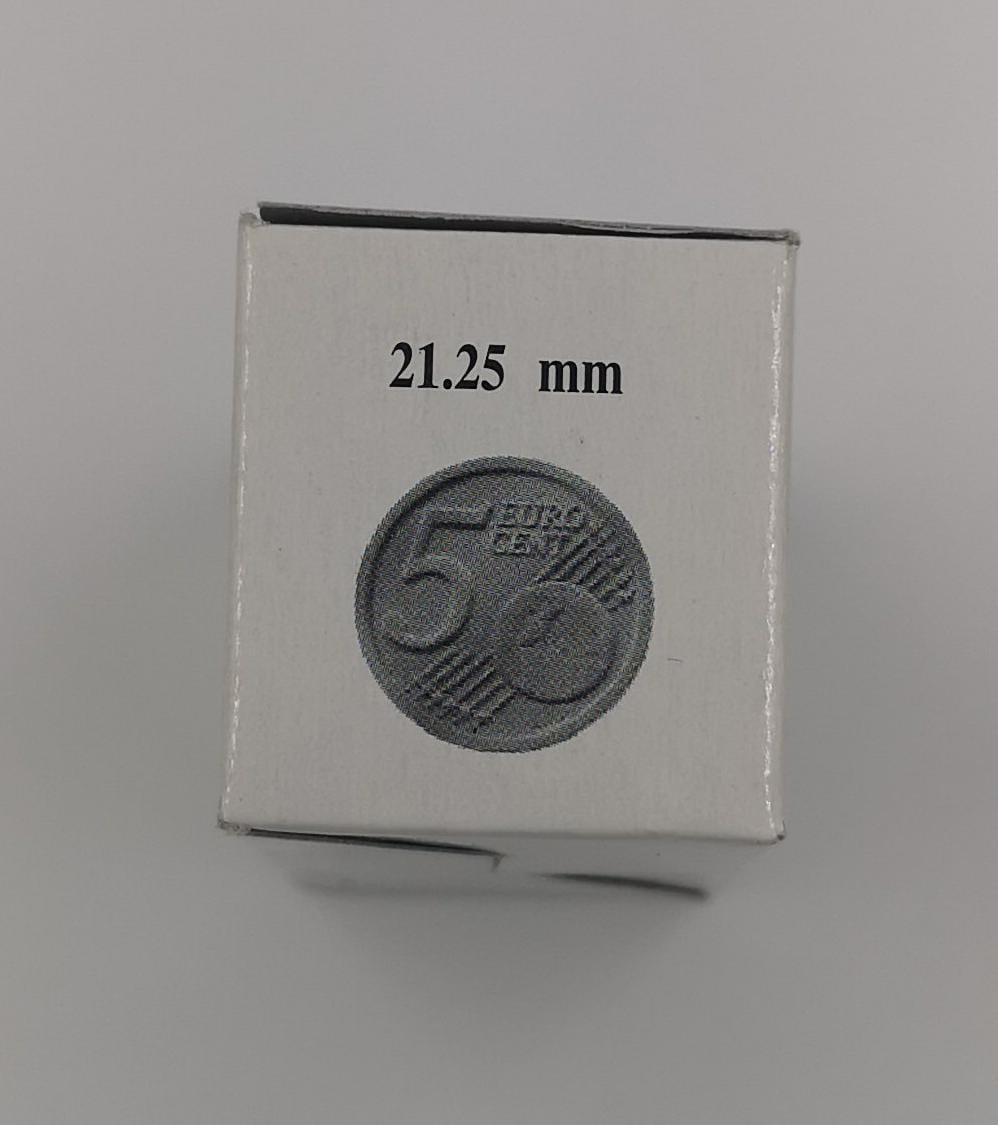 ART. CAPSULE PER MONETE DA 5 cent - mm21,25