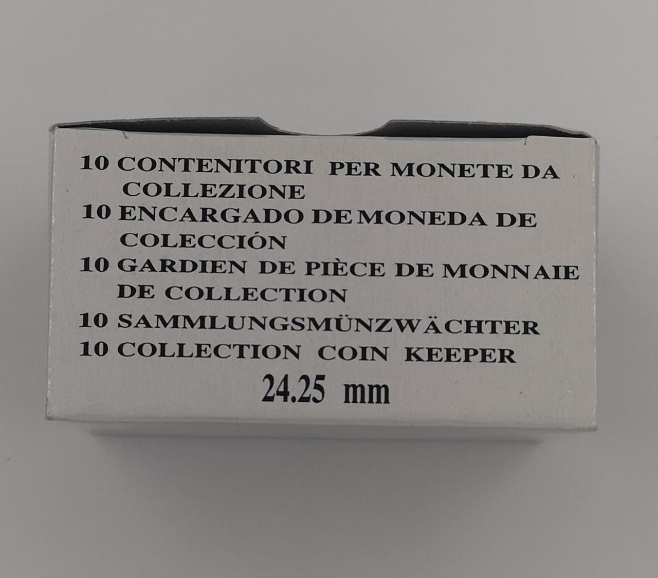 ART. CAPSULE PER MONETE DA 50 cent - mm24,25