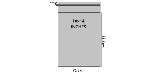Bustine trasparenti con strip adesivo - Cm 25,40*35,56 Inches 10*14 confezione 1kg