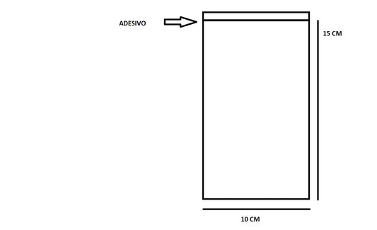 Bustine trasparenti con strip adesivo - Cm 10*15 confezione 1kg