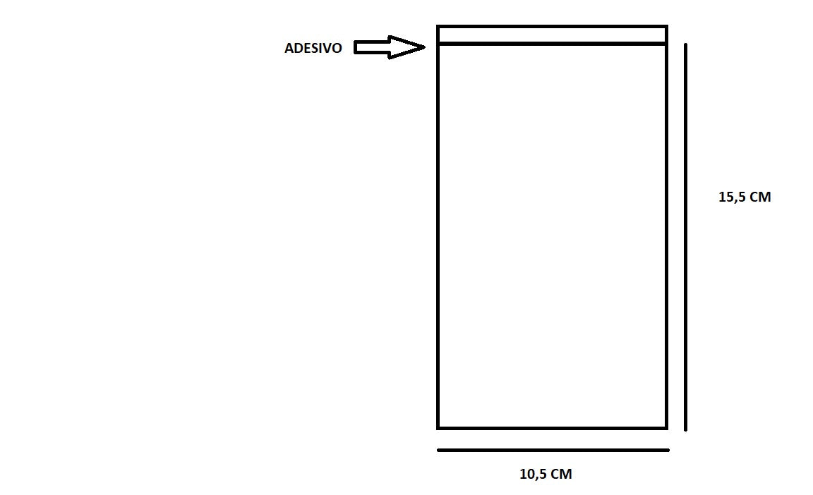 Bustine trasparenti con strip adesivo - Cm 10,5*15,5 confezione 1kg