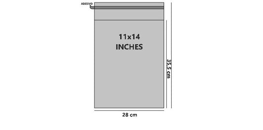 Bustine trasparenti con strip adesivo - Cm 27,94*35,56 Inches 11*14 confezione 1kg