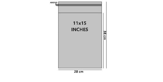 Bustine trasparenti con strip adesivo - Cm 27,94*38,10 Inches 11*15 confezione 1kg