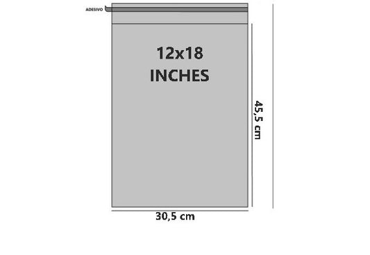 Bustine trasparenti con strip adesivo - Cm 30,48*45,72 Inches 12*18 confezione 1kg
