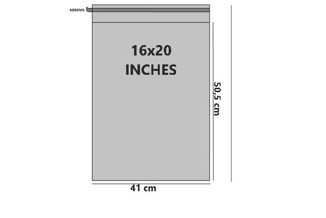 Bustine trasparenti con strip adesivo - Cm 40,64*50,80 Inches 16*20 confezione 1kg