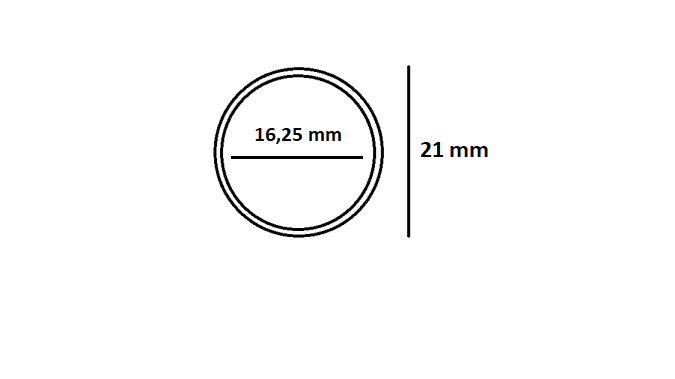 ART. CAPSULE PER MONETE DA 1 cent - mm16,25