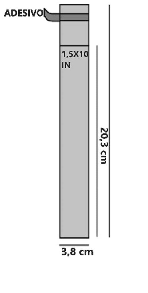 Bustine trasparenti con strip adesivo - Cm 3,81*25,40 Inches 1,5*10 confezione 1kg