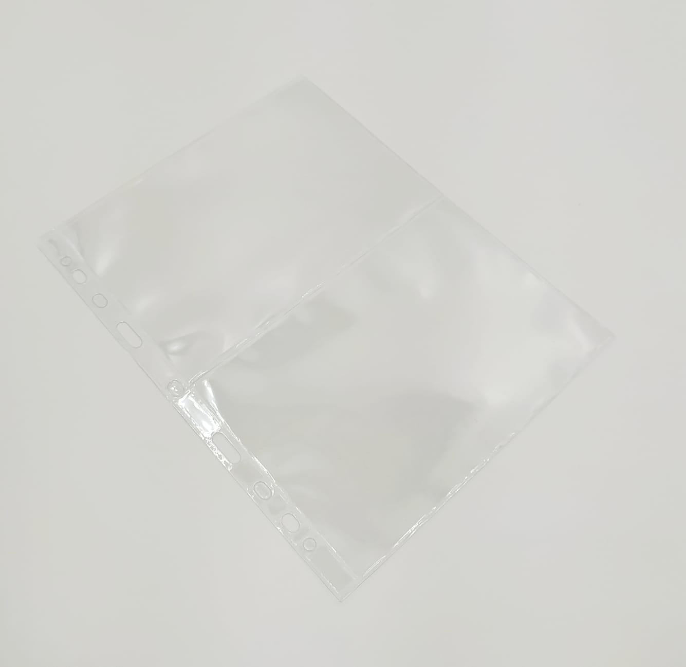 CONFEZIONE DA 50 FOGLI A 2 TASCHE PER CARTOLINE