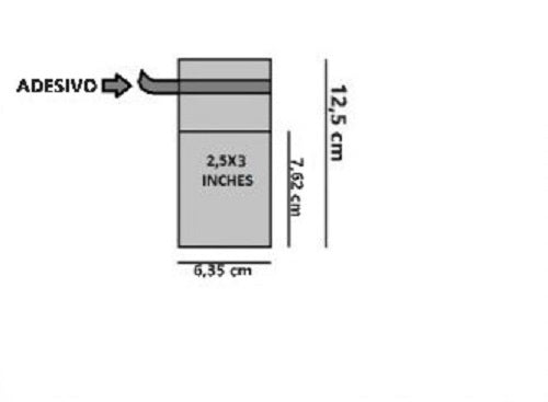 Bustine trasparenti con strip adesivo - cm 6,35*7,62 - (Inches 2,5*3) - confezione 1kg