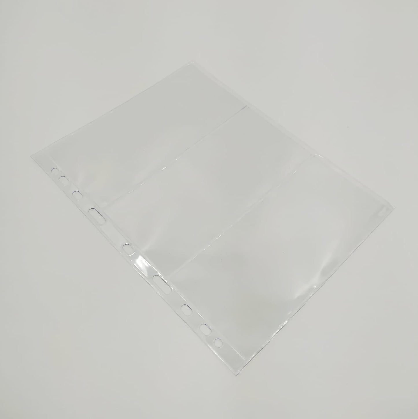 ART. F3S - CONFEZIONE DA 50 FOGLI A 3 TASCHE IN PVC SENZA PLASTIFICANTE 17*22