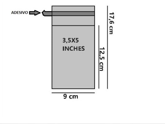 Bustine trasparenti con strip adesivo - cm 8,89*12,70 - (Inches 3,5*5) - per inserire 2 euro Andorra confezione 1kg