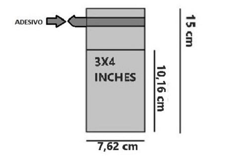 Bustine trasparenti con strip adesivo - cm 7,62*10,16 - (Inches 3*4) - confezione 1kg