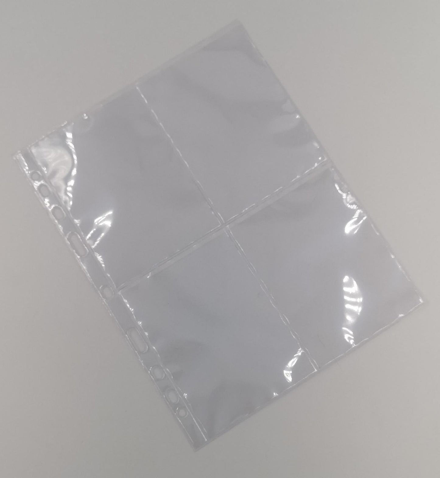 ART. F4S - CONFEZIONE DA 50 FOGLI A 4 TASCHE IN PVC SENZA PLASTIFICANTE 17*22