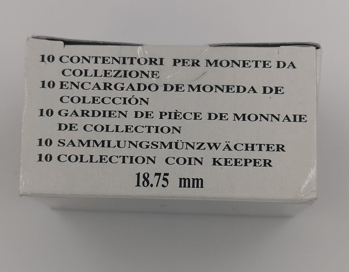 ART. CAPSULE PER MONETE DA 2 cent - mm18,75