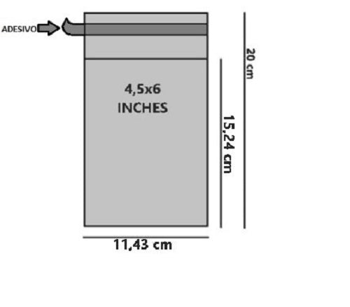 Bustine trasparenti con strip adesivo - cm 11,43*15,24 - (Inches 4,5*6) - confezione 1kg