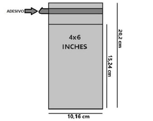 Bustine trasparenti con strip adesivo - cm 10,16*15,24 - (Inches 4*6) - confezione 1kg