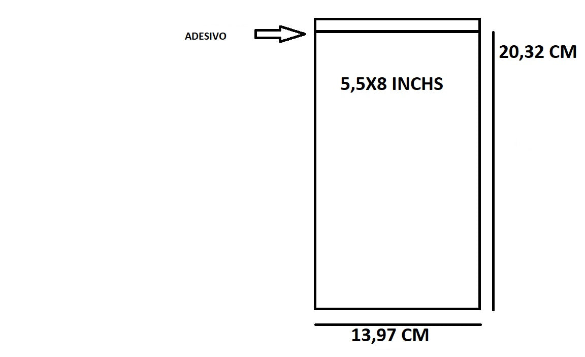 Bustine trasparenti con strip adesivo - cm 13,97*20,32 - (Inches 5,5*8) - confezione 1kg