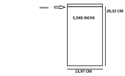 Bustine trasparenti con strip adesivo - cm 13,97*20,32 - (Inches 5,5*8) - confezione 1kg