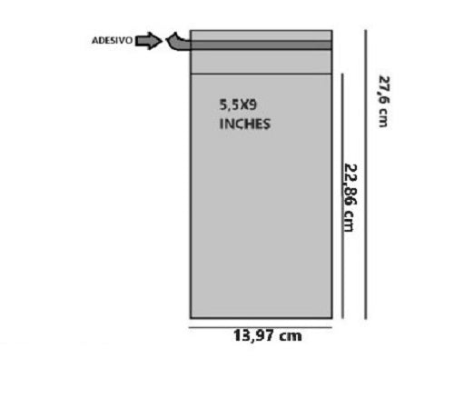 Bustine trasparenti con strip adesivo - cm 13,97*22,86 - (Inches 5,5*9) - confezione 1kg