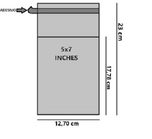 Bustine trasparenti con strip adesivo - cm 12,70*17,78 - (Inches 5*7) - confezione 1kg