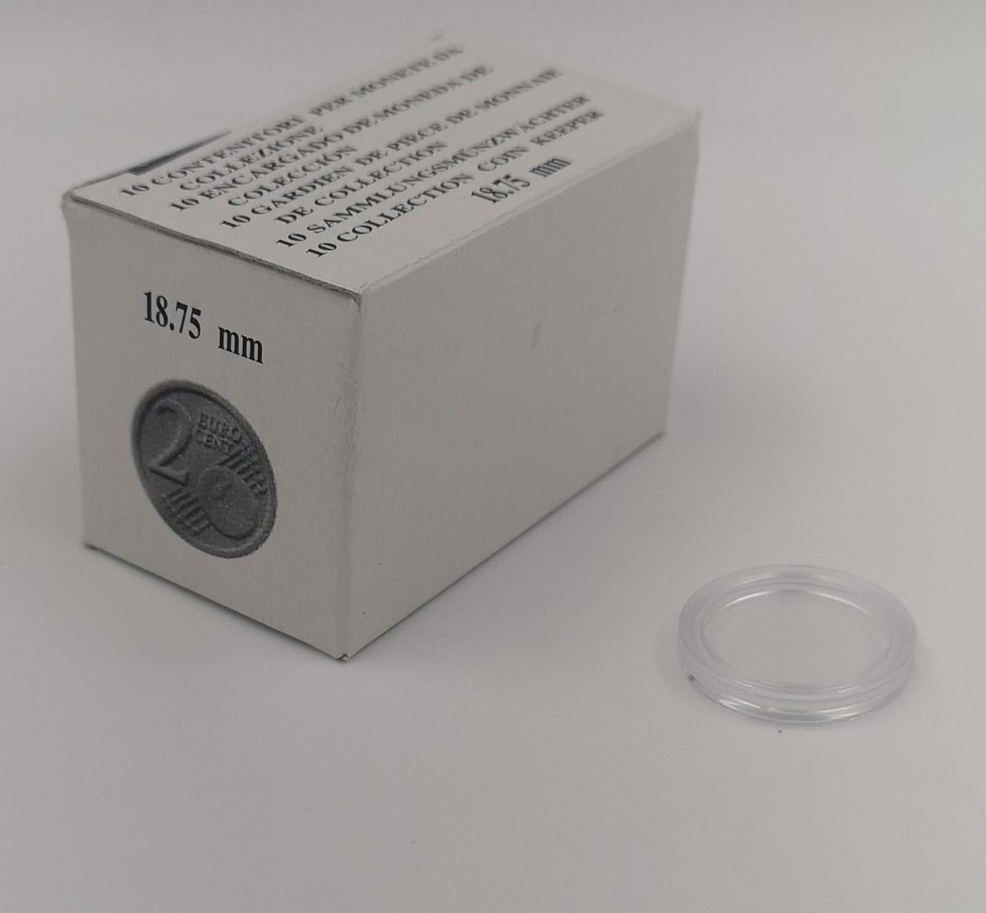 ART. CAPSULE PER MONETE DA 2 cent - mm18,75
