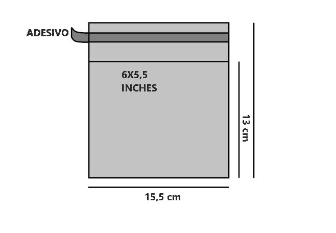 Bustine trasparenti con strip adesivo - Cm 15,24*13,97 Inches 6*5,5 confezione 1kg