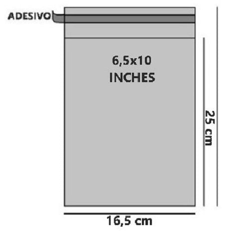 Bustine trasparenti con strip adesivo - Cm 16,51*25,40 Inches 6,5*10 confezione 1kg