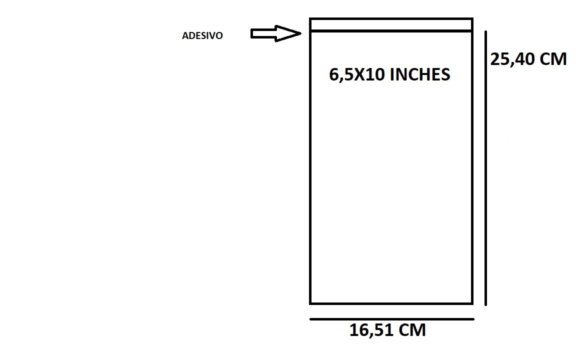 Bustine trasparenti con strip adesivo - cm 16,51*25,40 - (Inches 6,5*10) - confezione 1kg