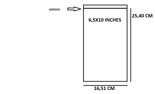 Bustine trasparenti con strip adesivo - cm 16,51*25,40 - (Inches 6,5*10) - confezione 1kg