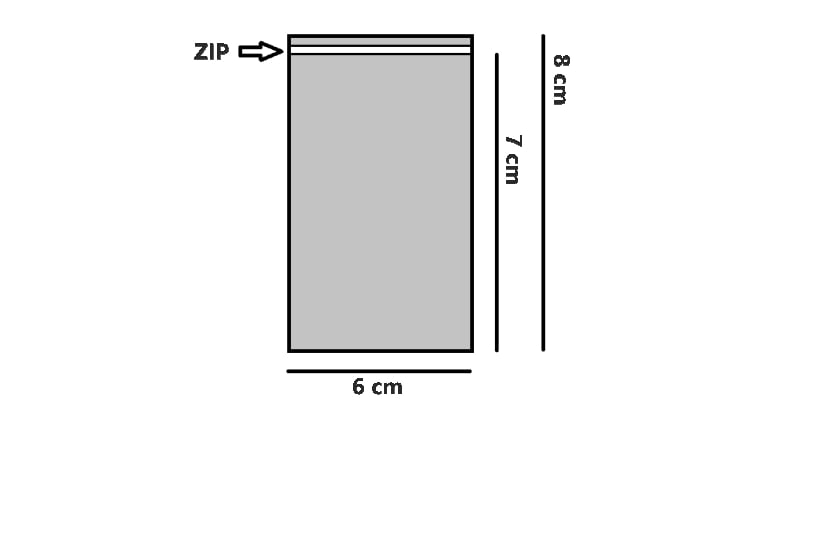 Bustine trasparenti con zip minigrip richiudibile a binario - cm 6*8 - Confezione 1 kg