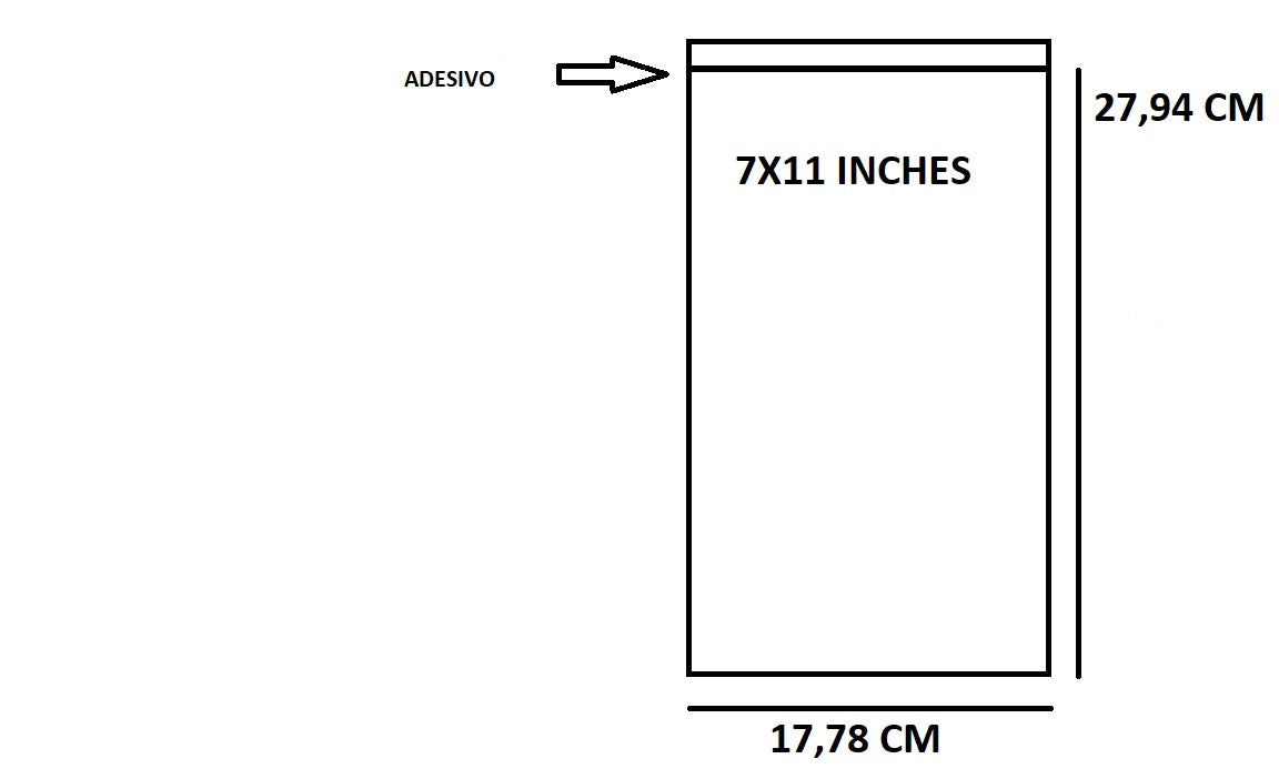 Bustine trasparenti con strip adesivo - cm 17,78*27,94 - (Inches 7*11) - confezione 1kg