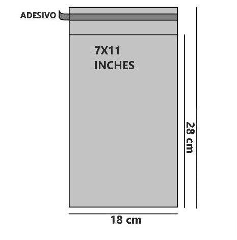Bustine trasparenti con strip adesivo - Cm 17,78*27,94 Inches 7*11 confezione 1kg