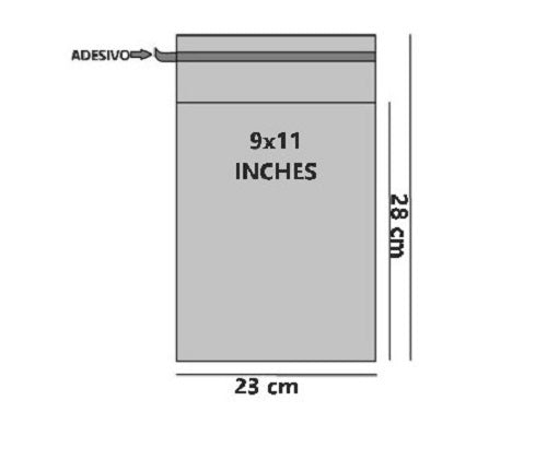Bustine trasparenti con strip adesivo - Cm 22,86*27,94 Inches 9*11 confezione 1kg